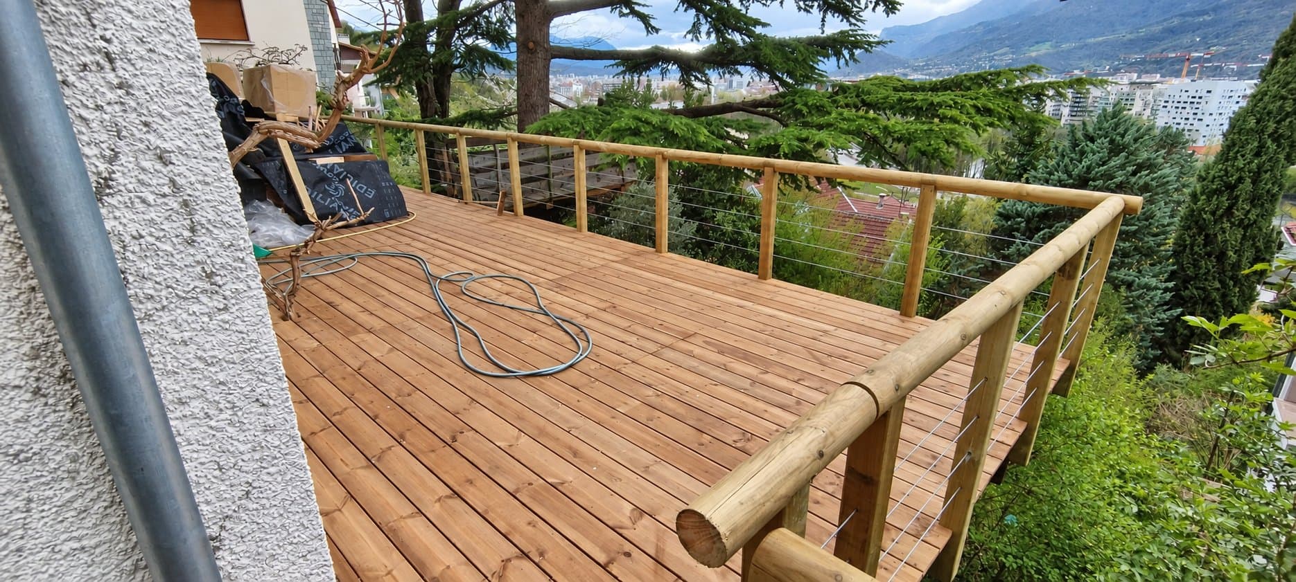 Terrasse panoramique en bois